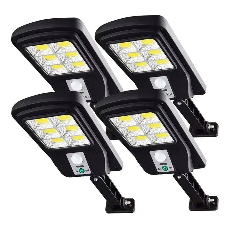 Pack 4 Foco Solar Led Exterior Con Sensor De Movimiento Ip65___.jfif