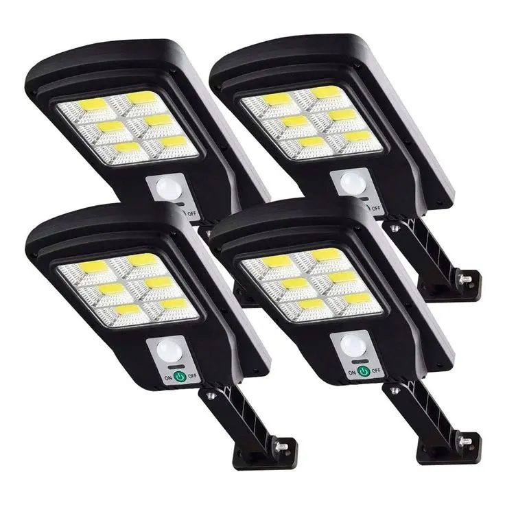 Pack 4 Foco Solar Led Exterior Con Sensor De Movimiento Ip65___.jfif
