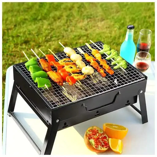 Parrilla Portátil de Acero Inoxidable